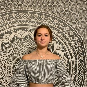 Cotton candy la crop top